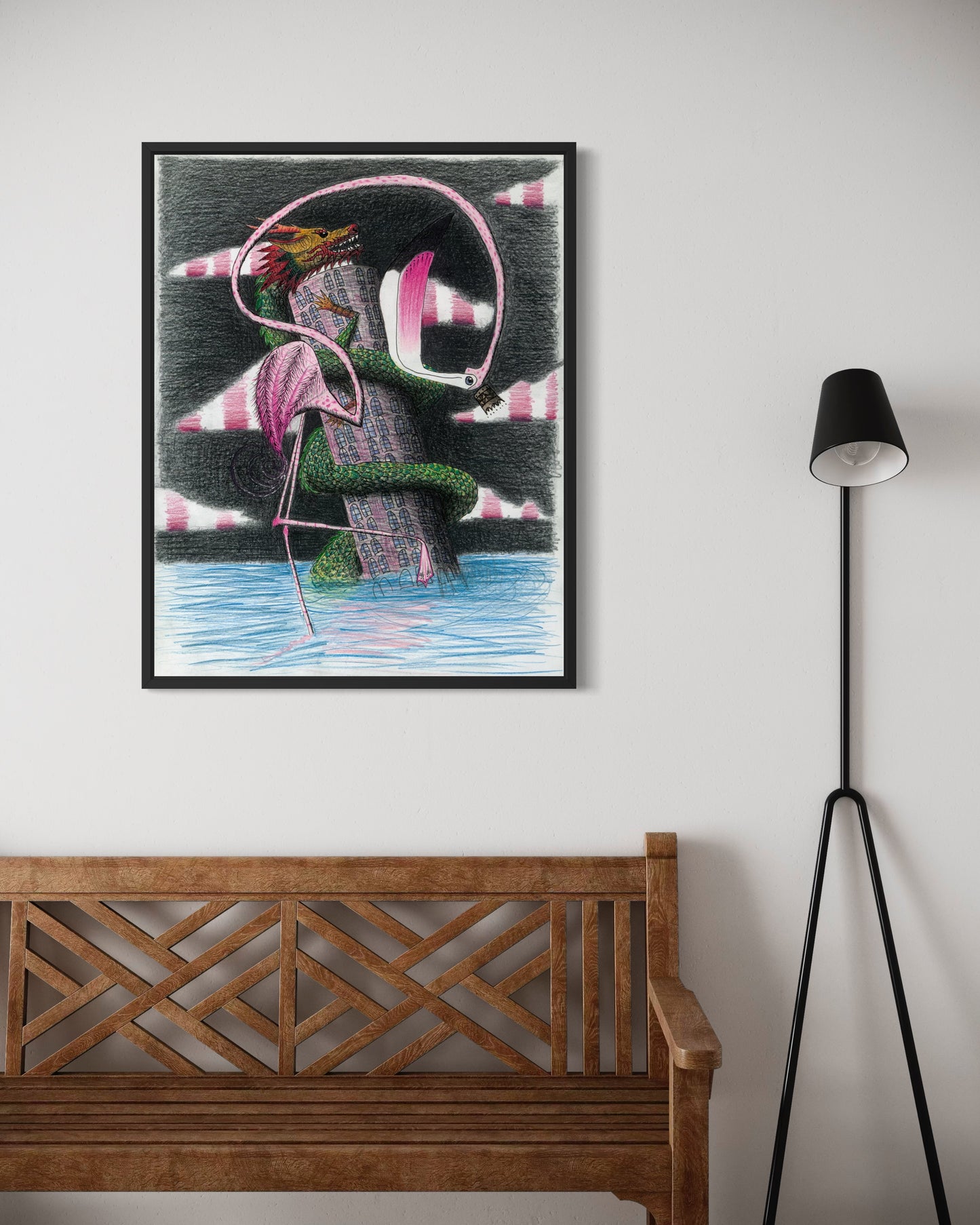 Pink Flamingo - Print
