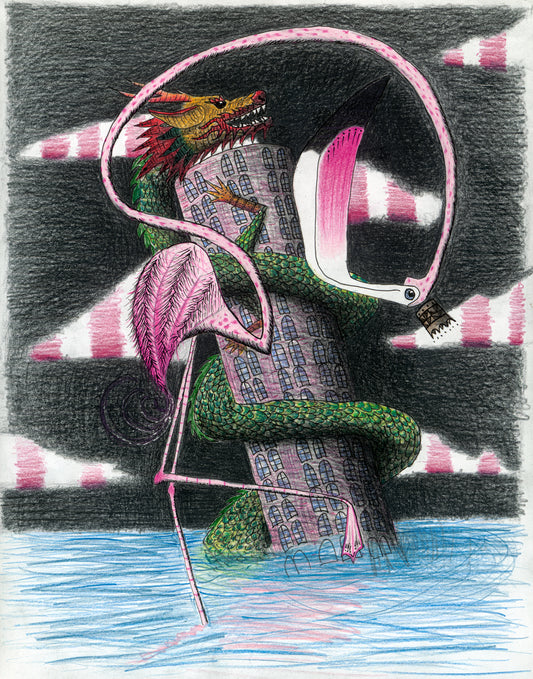 Pink Flamingo - Print